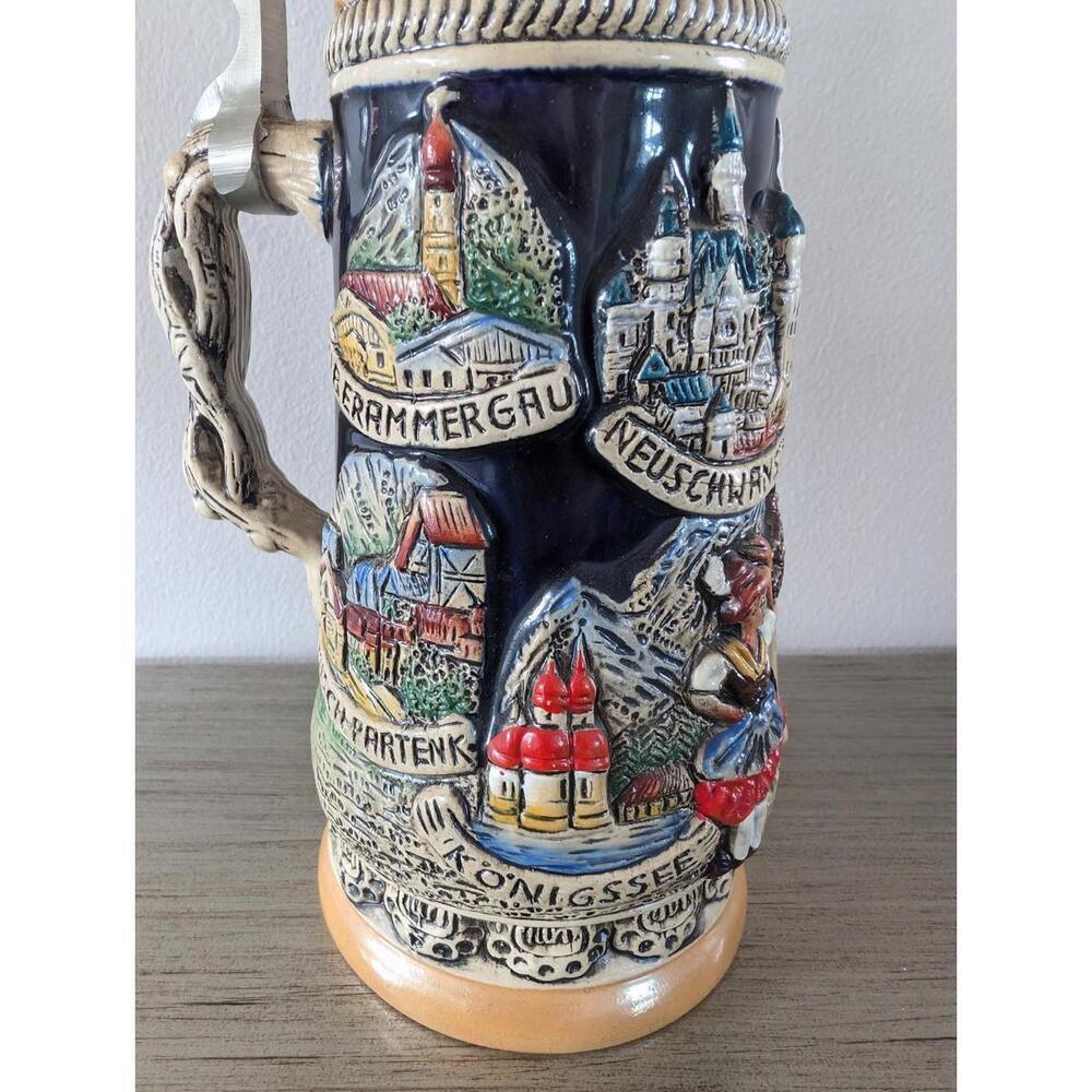 Vintage Handmade KING Beer Stein Limited Edition #3770 Germany Oktoberfest